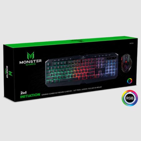 Kit Mouse y Teclado Alámbrico Monster K4124