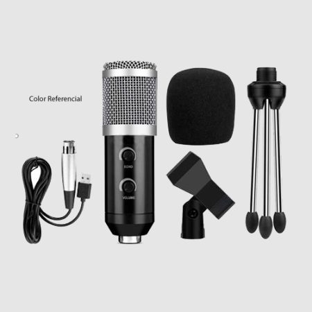 Kit Microfono Condensador Con Pedestal