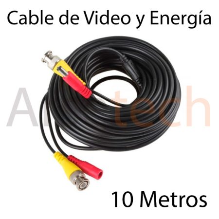 Cable Video y Corriente para Cámara 10 Mts